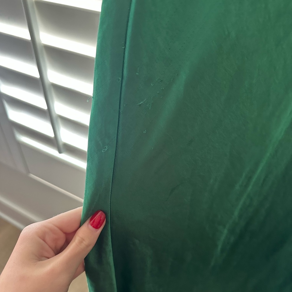 Strapless Emerald Green Maxi Dress - Picture 5 of 5